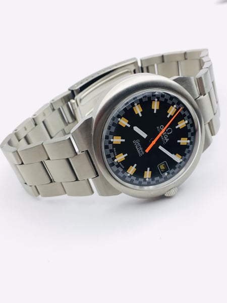 Image of Rare Omega Geneve Dynamic Sports black racer Automatic Vintage Mens Watch 41mm,Mint,
