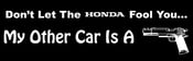 Image of Honda Gun Bumper Sticker