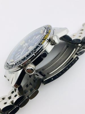Image of Rare Ricoh World Timer GMT 61215A Sports Automatic Mens Watch,Blue Dial.Mint Condition.Japan