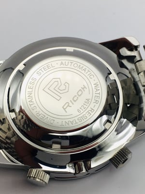 Image of Rare Ricoh World Timer GMT 61215A Sports Automatic Mens Watch,Blue Dial.Mint Condition.Japan