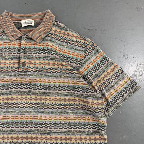 Image of 1980s Missoni Sport Polo Shirt, size large
