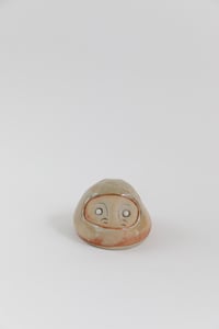 Image 3 of Medium Daruma Wishing doll - Golden Smoky Shino