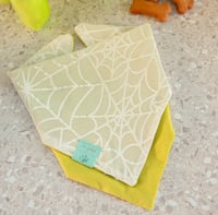 Image 1 of mystique glow in the dark reversible tie on espooky bandana