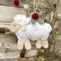 Image 1 of Sheep Christmas Ornament