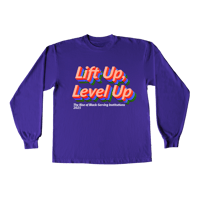 "Lift Up , Level Up" 1 In Purple LS