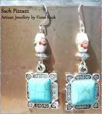 Drop of Turquoise, Earrings.