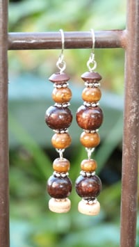 Dark & Light Wood, Earrings