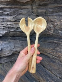 Image 1 of Flowering Gum Salad Servers