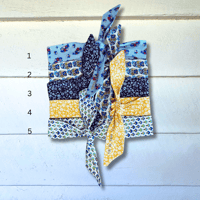 Blues + Yellows Floral Mini Neckties