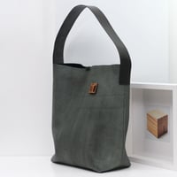 Image 4 of Tube Tote in pebbled vintage forest