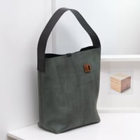 Image 2 of Tube Tote in pebbled vintage forest