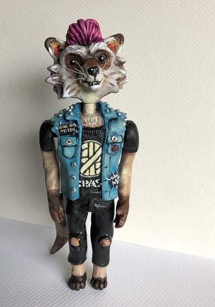 Image of Racket Raccoon master original sculpt 