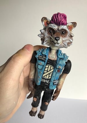 Image of Racket Raccoon master original sculpt 