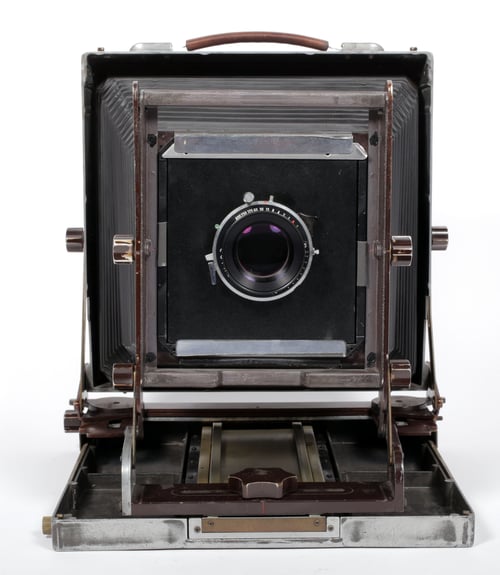 Image of Prototype Kodak Master View 8X10 camera + 300mm lens + Holders + Fresnel #5242