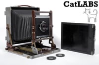 Image 1 of Prototype Kodak Master View 8X10 camera + 300mm lens + Holders + Fresnel #5242