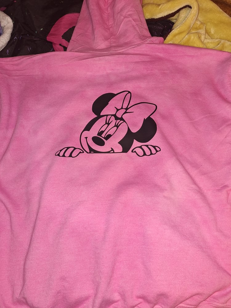 Image of Custom sweatsuit with minnie mouse ( Not for sale)