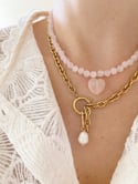 Collier EVA // Quartz Rose 