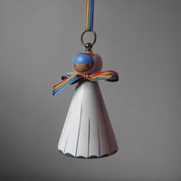 Image 1 of teru teru bozu girl with rainbow ribbon