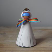Image 2 of teru teru bozu girl with rainbow ribbon