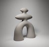 Grey Abstract Ceramic Sculpture (Code 205)