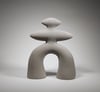 Grey Abstract Ceramic Sculpture (Code 205)