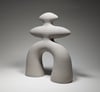 Grey Abstract Ceramic Sculpture (Code 205)