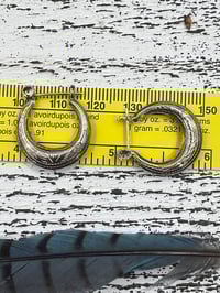 Image 4 of Vintage Etched Hoops