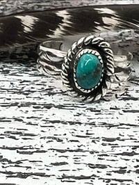 Image 2 of Vintage Signed Turquoise Ring