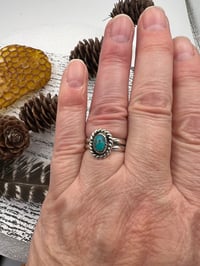 Image 3 of Vintage Signed Turquoise Ring