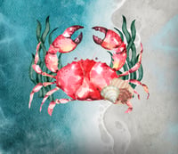 Image 1 of Water Color Crab