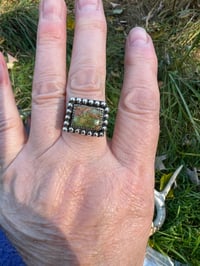 Image 4 of Adjustable Royston Turquoise Ring