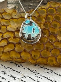 Image 3 of Lovely Blue Moon Turquoise Pendant 