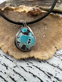 Image 2 of Lovely Blue Moon Turquoise Pendant 