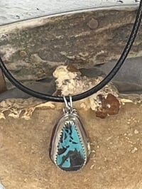 Image 2 of Blue Moon Turquoise Pendant