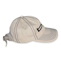 Image 3 of EXTENDO 'B' HAT (BLACK+CREAM)
