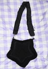 Black Denim Star Bag