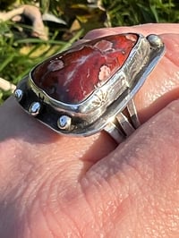 Image 3 of Uber Rustic Ring featuring Jasper