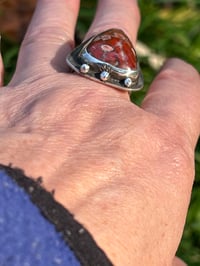 Image 4 of Uber Rustic Ring featuring Jasper