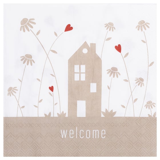 Image of Serviette de Table Papier: Welcome