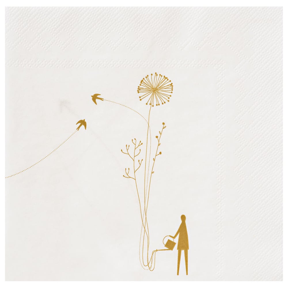 Image of Serviette de Table Papier: Flowers