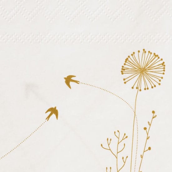 Image of Serviette de Table Papier: Flowers