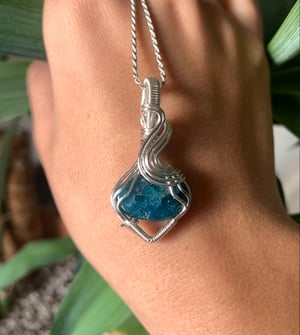 Blue Apatite Pendant