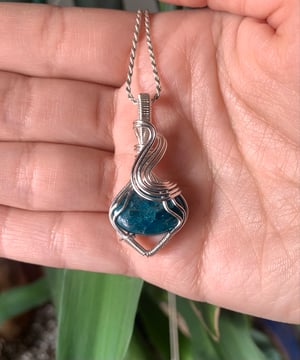 Blue Apatite Pendant