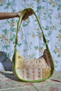 Image 2 of Shojo Princess Patch Bag (Pastel Yellow + Baby Roses)