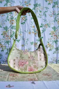 Image 2 of Shojo Princess Patch Bag (Green+ Roses)