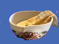 Image 1 of Handmade Fall rope basket w/liner