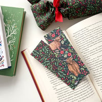 Image 3 of Highland cow and berries double sided bookmark