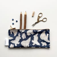 Image 2 of Polar Bear pouch dark blue