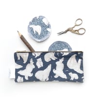 Image 1 of Polar Bear pouch dark blue