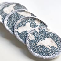 Image 2 of Floral polar bears - re-usable facewipes